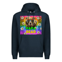 Navy Western Papa Bear LGBTQ+ Tumbler Premium Hoodie - BundleAndBundleShop