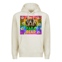 Oatmeal Heather Western Papa Bear LGBTQ+ Tumbler Premium Hoodie - BundleAndBundleShop