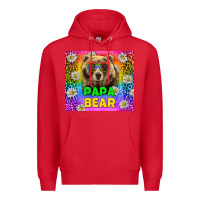 Red Western Papa Bear LGBTQ+ Tumbler Premium Hoodie - BundleAndBundleShop