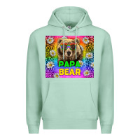 Seafoam Western Papa Bear LGBTQ+ Tumbler Premium Hoodie - BundleAndBundleShop