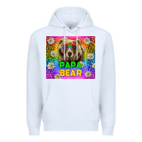 White Western Papa Bear LGBTQ+ Tumbler Premium Hoodie - BundleAndBundleShop