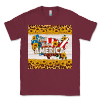 Burgundy god bless america square coaster Classic Tee - HRA Design Shop