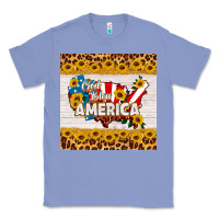 Colony Blue god bless america square coaster Classic Tee - HRA Design Shop