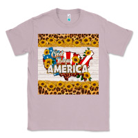 Lilac god bless america square coaster Classic Tee - HRA Design Shop