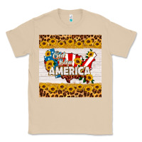 Mushroom god bless america square coaster Classic Tee - HRA Design Shop