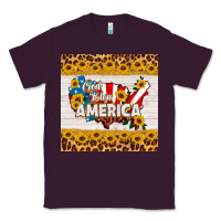 Plum god bless america square coaster Classic Tee - HRA Design Shop