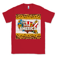 Red god bless america square coaster Classic Tee - HRA Design Shop