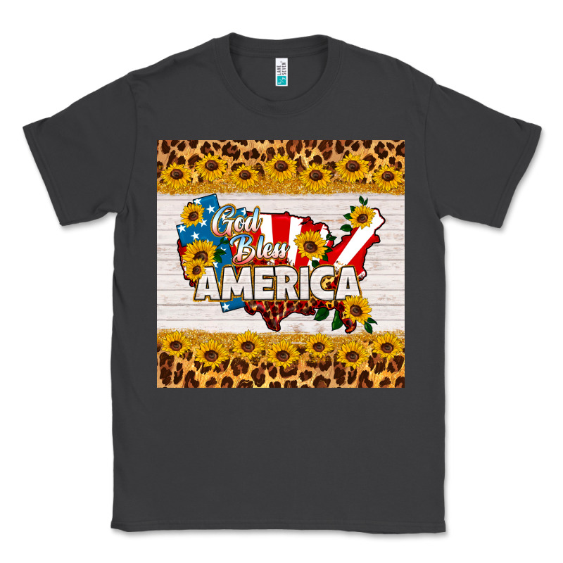 God Bless America Square Coaster Classic Tee by HRA Design Shop | Teevron