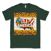 Sports Green god bless america square coaster Classic Tee - HRA Design Shop