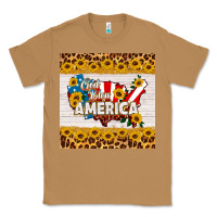 Toasted Coconut god bless america square coaster Classic Tee - HRA Design Shop