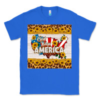 True Royal god bless america square coaster Classic Tee - HRA Design Shop