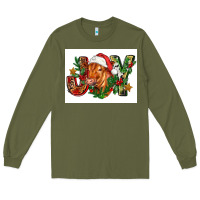 Army Green christmas heifer joy Long Sleeve Tee - FaDigitalArtStudio