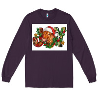 Plum christmas heifer joy Long Sleeve Tee - FaDigitalArtStudio
