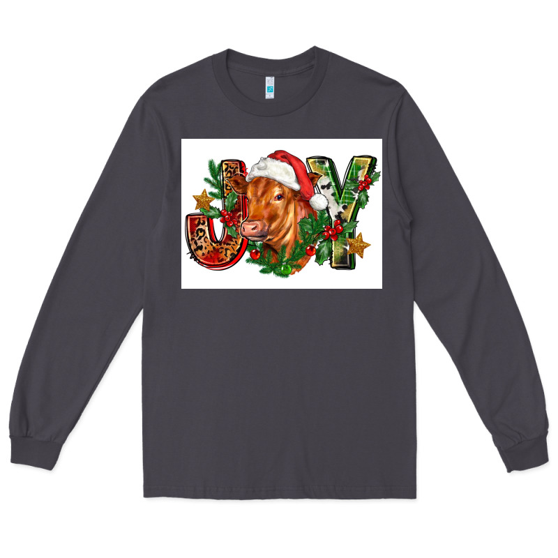 Christmas Heifer Joy Long Sleeve Tee by FaDigitalArtStudio | Teevron