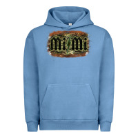 Pigment Pebble Blue Camouflage Patterned Mimi Tried Urban Hoodie - Bettercallsaul