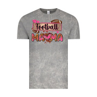 Cloud Rock football mama with leopard Vintage Tee - Zillion Design Studio
