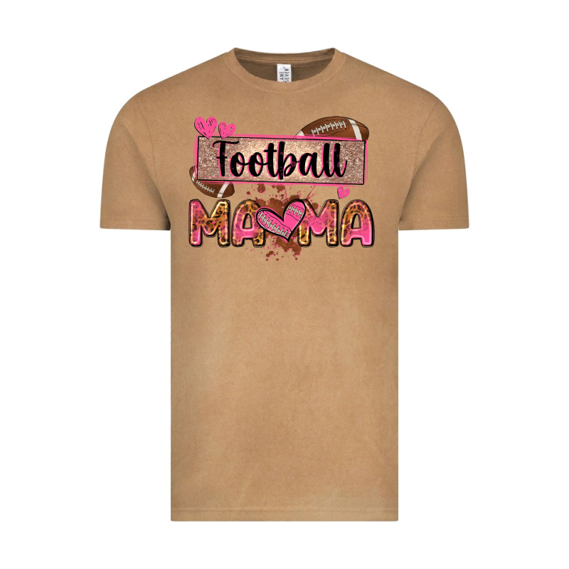 Football Mama With Leopard Vintage Tee by Zillion Design Studio | Teevron