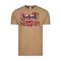 Vintage Coffee football mama with leopard Vintage Tee - Zillion Design Studio