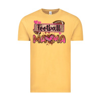 Vintage Mustard football mama with leopard Vintage Tee - Zillion Design Studio