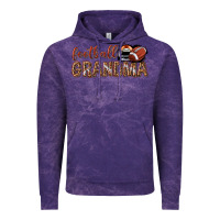 Cloud Purple football grandma with leopard Vintage Hoodie - texasbilliewilder
