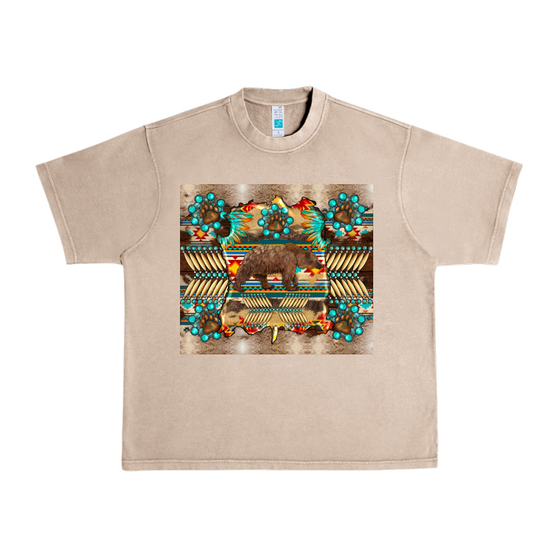 Bear Native Animal  Pelt  Tumbler Urban Heavy Tee by BarkalooDesign | Teevron