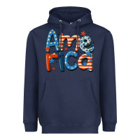 Navy america Heavyweight Hoodie - MaliasSmallBusiness