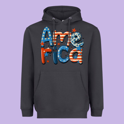 America Heavyweight Hoodie Designed By Maliassmallbusiness
