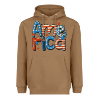 Toasted Coconut america Heavyweight Hoodie - MaliasSmallBusiness