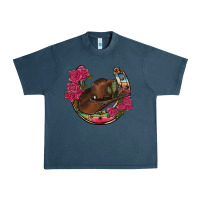 Midnight Navy western serape horseshoe Urban Heavy Tee - RanaPortraitStore