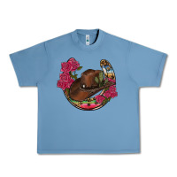 Pebble Blue western serape horseshoe Urban Heavy Tee - RanaPortraitStore