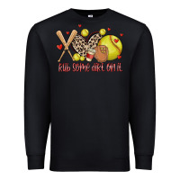 Black rub some dirt on it softball Premium Sweatshirt - MaliasSmallBusiness