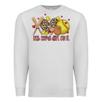 Dove Grey rub some dirt on it softball Premium Sweatshirt - MaliasSmallBusiness