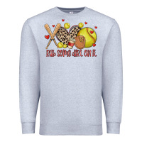 Heather Grey rub some dirt on it softball Premium Sweatshirt - MaliasSmallBusiness