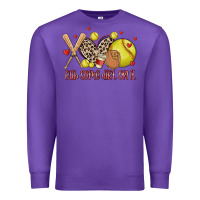 Purple rub some dirt on it softball Premium Sweatshirt - MaliasSmallBusiness
