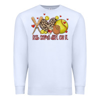 White rub some dirt on it softball Premium Sweatshirt - MaliasSmallBusiness
