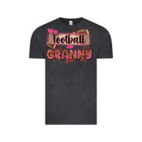Vintage Black football granny with leopard Vintage Tee - Zillion Design Studio