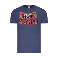 Vintage Denim football granny with leopard Vintage Tee - Zillion Design Studio