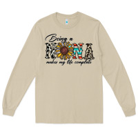 Mushroom being nana makes my life complate Long Sleeve Tee - CowhideDigitalArt