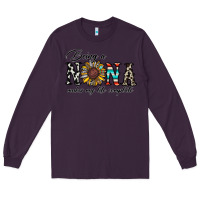 Plum being nana makes my life complate Long Sleeve Tee - CowhideDigitalArt