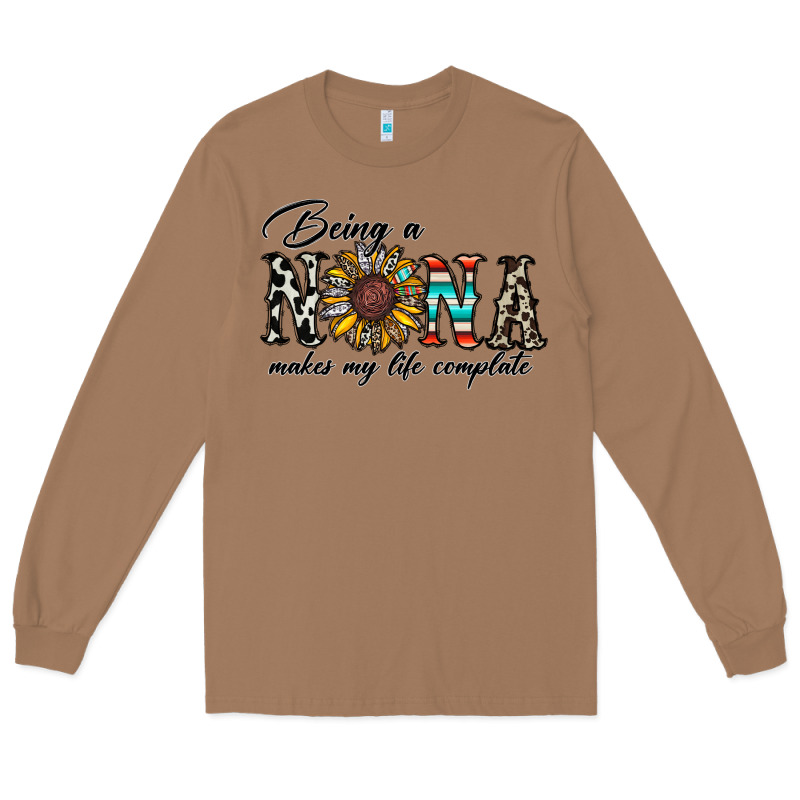 Being Nana Makes My Life Complate Long Sleeve Tee by CowhideDigitalArt | Teevron