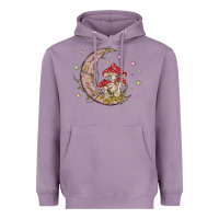 Lavender moon and mushrooms Heavyweight Hoodie - MaliasSmallBusiness