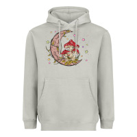 Moon Dust moon and mushrooms Heavyweight Hoodie - MaliasSmallBusiness