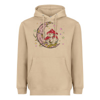 Mushroom moon and mushrooms Heavyweight Hoodie - MaliasSmallBusiness