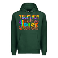 Sports Green Western LGBTQ+ Together We Rise Premium Hoodie - BundleAndBundleShop