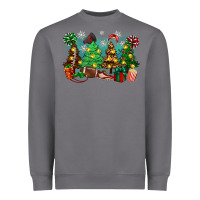 Storm christmas trees with football Heavyweight Sweatshirt - Zillion Design Studio