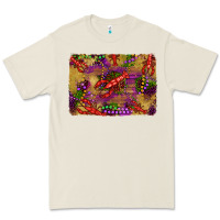 Bone mardi gras crawfısh leopard wood and glitter background Premium Tee - Artiststas