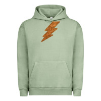 Pigment Oil Green Western Vintage Pattern Lightning Urban Hoodie - Bettercallsaul