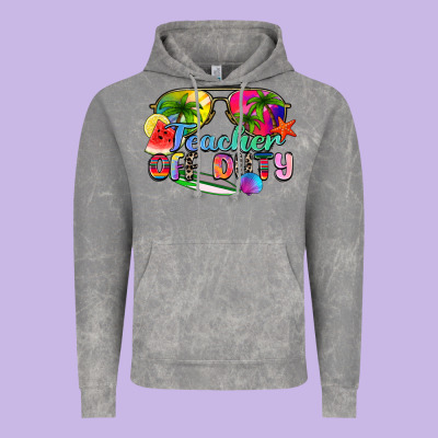 Teacher Off Duty Vintage Hoodie Designed By Zillion Design Studio