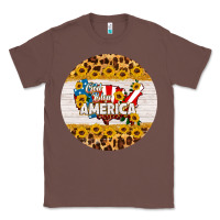 Chestnut god bless america round coaster Classic Tee - HRA Design Shop