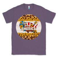 Lavender god bless america round coaster Classic Tee - HRA Design Shop